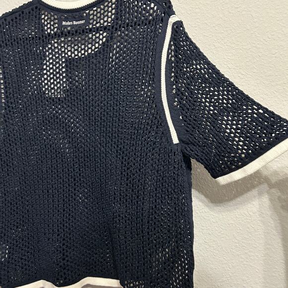 NEW Adidas x Wales Bonner Knit Tee Night Indigo & Wonder White Sz XL Urban Luxe - Picture 11 of 14